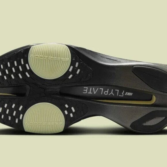 NIKE Alphafly 3 Black Olive Aura Metallic Silver Metallic Medium Ash - Picture 6 of 9